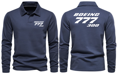 BOEING 777 LONG SLEEVE POLO